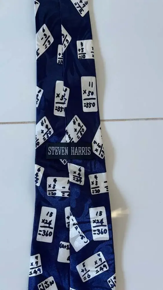 Vintage Domino's Pizza The Noid Novelty Tie - Blue & White